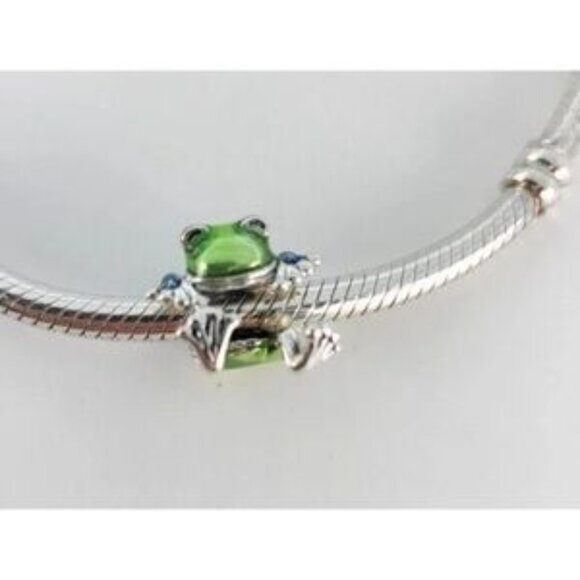 PANDORA climbing frog charm S925 ALE - Picture 2 of 4